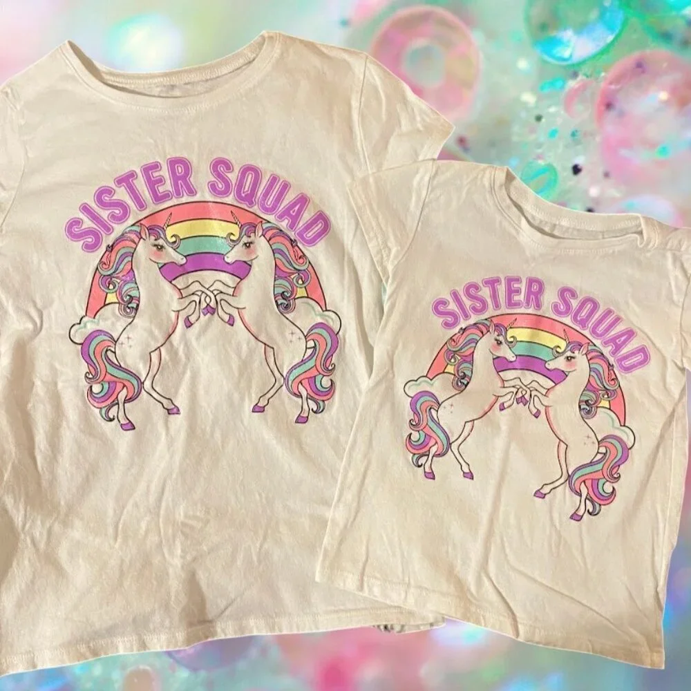 2pc. PLACE Sister Squad Matching Graphic Tee